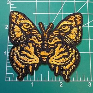 2/$10 Embroidered Tiger Butterfly Patch